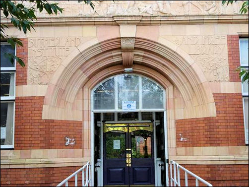 Entrance to Sutherland Institute, Longton