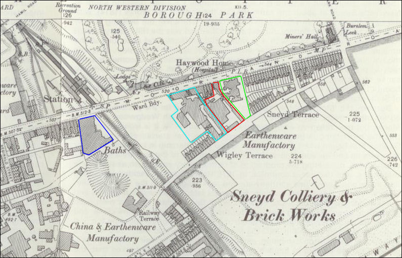 1898 map of Moorland Road, Burslem 