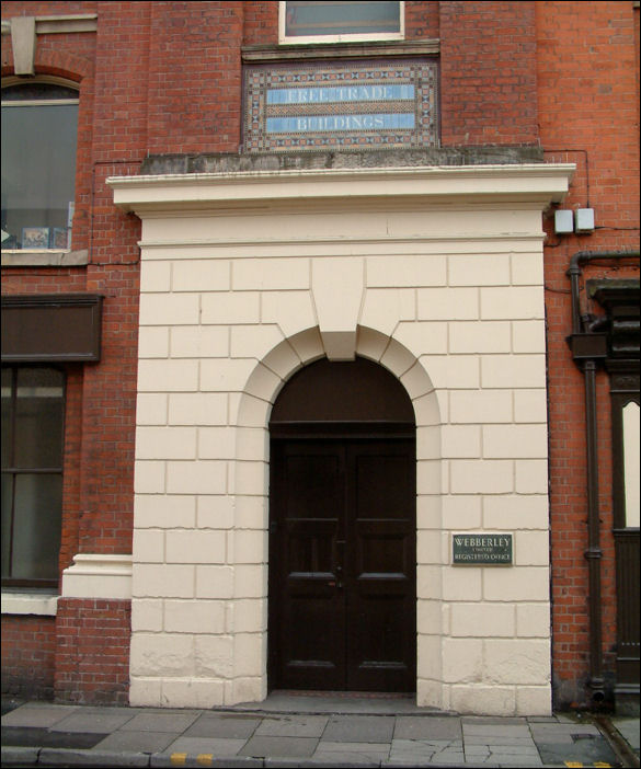 entrance to the Free Trade Buildings