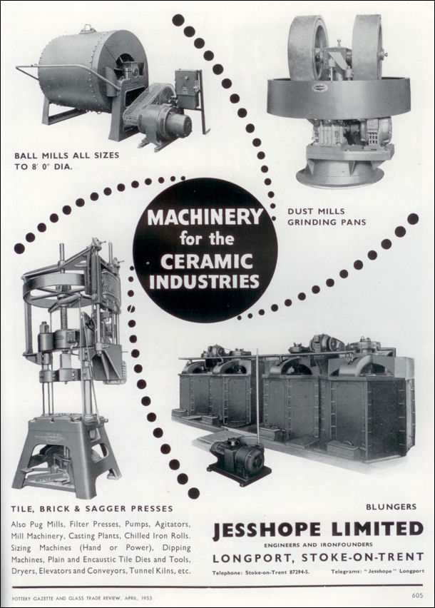 Jesshope Limited, Engineers and Ironfounders, Longport, Stoke-on-Trent