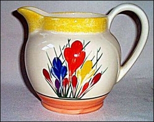 Milk jug from the Crocus Teaset