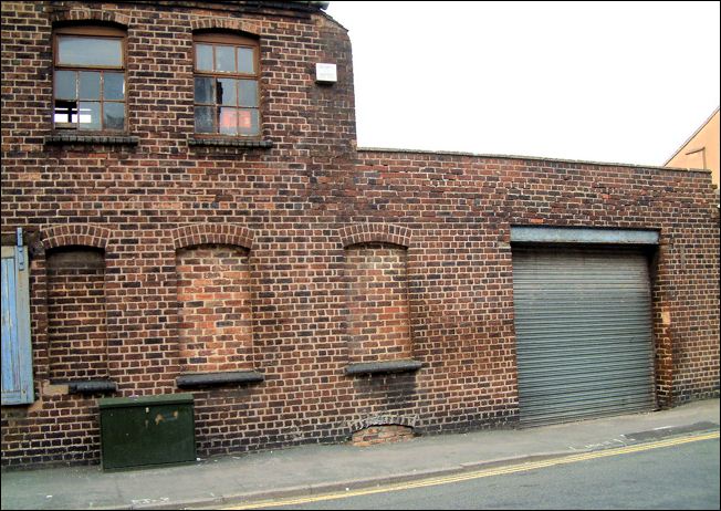 the side of the works in Cornwallis Street 