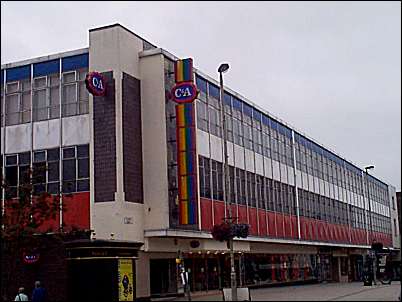 C & A - which occupies the site of the Albion pottery works