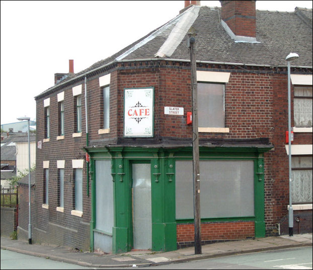 cafe on the corner of Furlong Lane and Slater Street