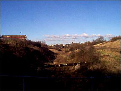 The drainage ditch alongside the Burslem Branch canal