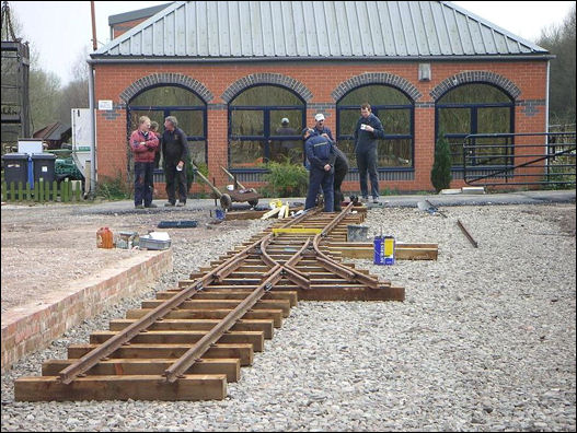 Moseley Apedale Station construction - March 2007