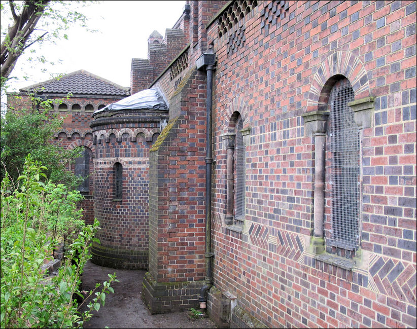 the building medium and decoration is almost exclusively brick. 