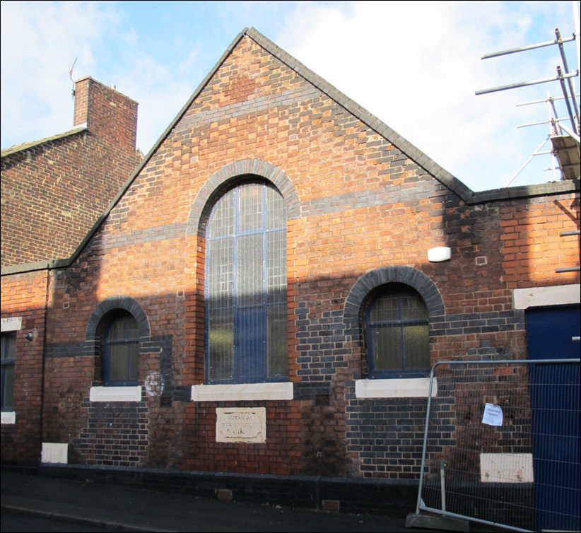 Sunday School rooms at the rear of the church 