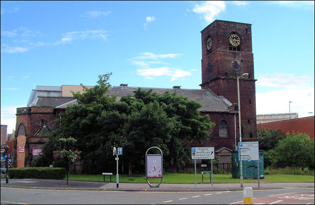 Church of St. John the Evangelist from corner Town Road & Quadrant Road