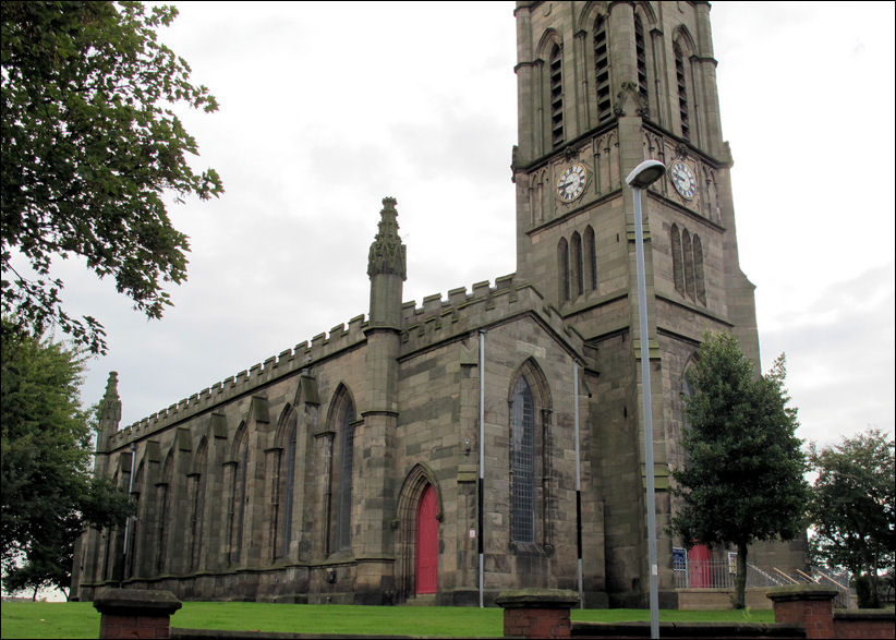 The 120 foot tower of St. Mark's is a landmark for miles around