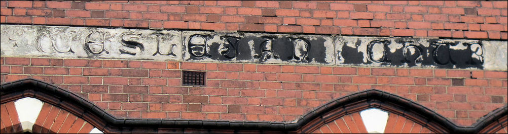 Wesleyan Chapel - sign on the pediment fronting Keelings Road