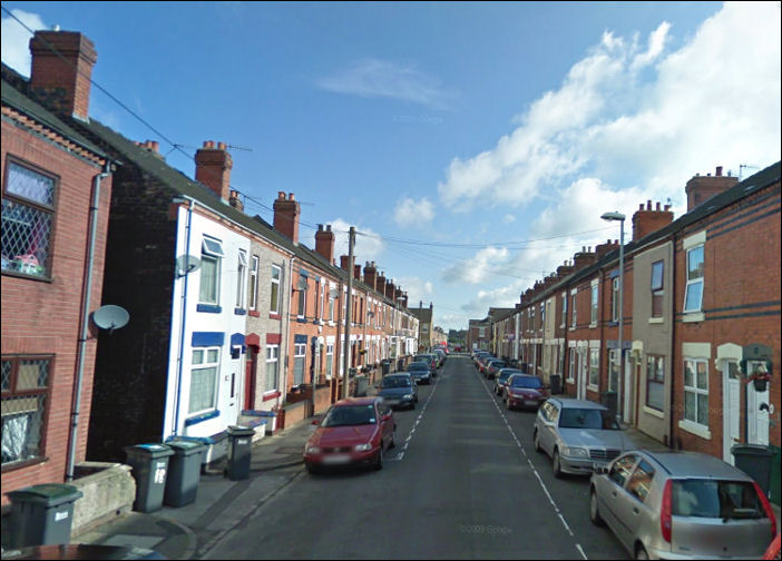 Birks Street, Stoke -close to the former Victoria Ground