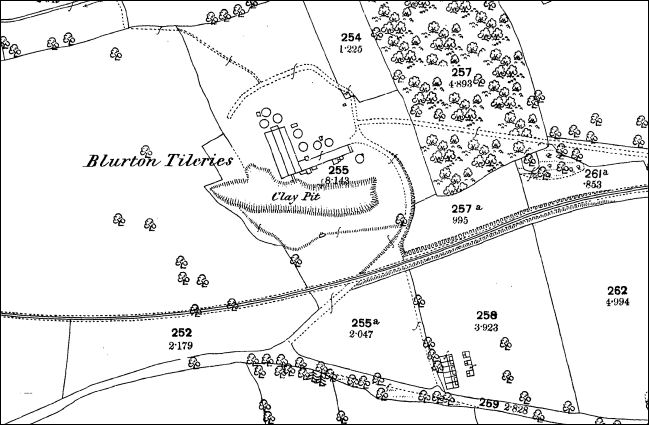 Blurton Tileries - the mineral railway passing nearby 