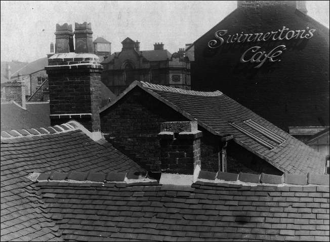 Unusual view over the roof tops in Piccadilly