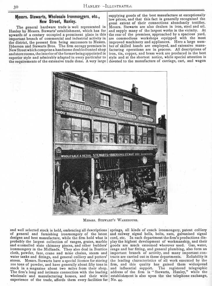 Messrs. Stewarts, Wholesale Ironmongers, etc.,