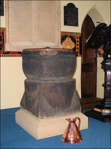 Saxon baptismal font