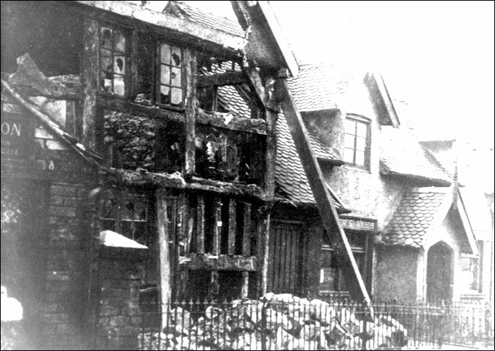 The Greyhound under reconstruction in 1936 after fire damage