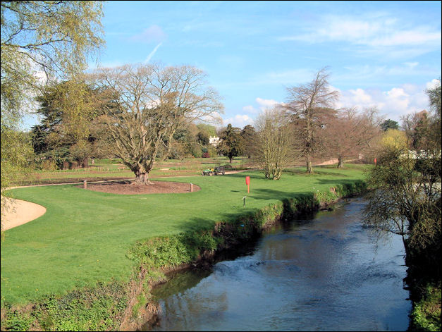 the River Trent as it passes through Trentham Gardens 