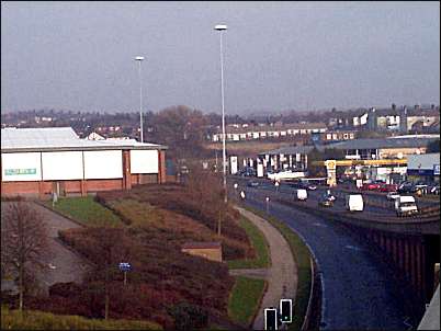 Cobridge Road - part of the Festival park to the left 