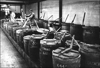 A corner of the colour-glaze room.