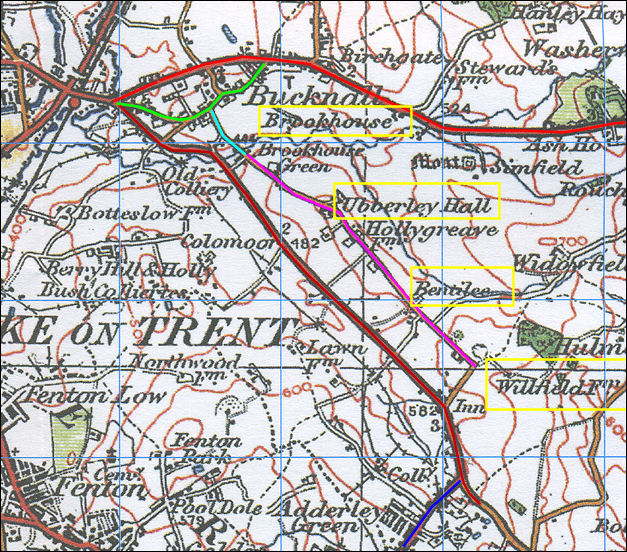 Map of the Bentilee area c.1922