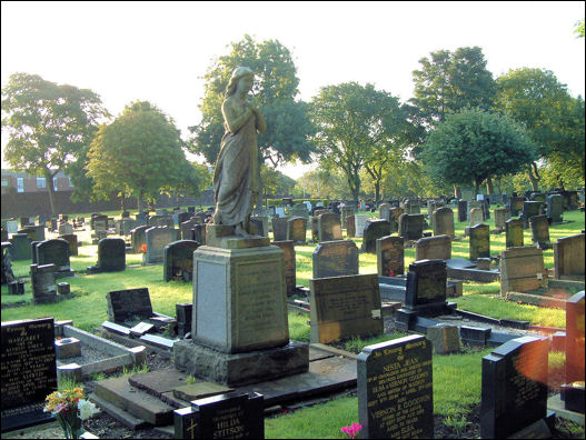 Burslem Cemetery - general view of the graves