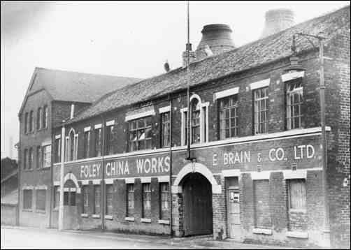 Pottery factory exterior taken at the Foley China Works, Fenton