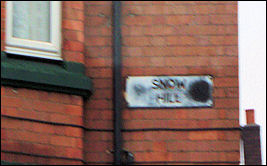 Snow Hill Sign - on the end house