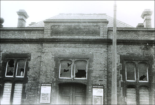 Frontage of Burslem Station on Moorland Road