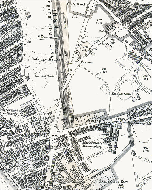 Cobridge station on the Potteries Loop Line - 1898