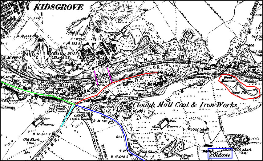 Clough Hall Coal and Iron Works c.1890