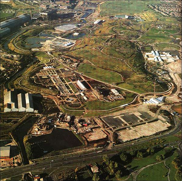 Arial view of the Festival Site - taken seven months before the opening