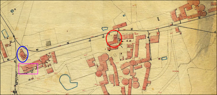 1851 map of lower part of Sneyd Street 