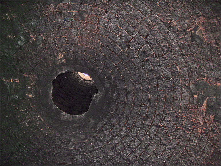 Interior roof inside Acme Kilns, Burslem - 2007