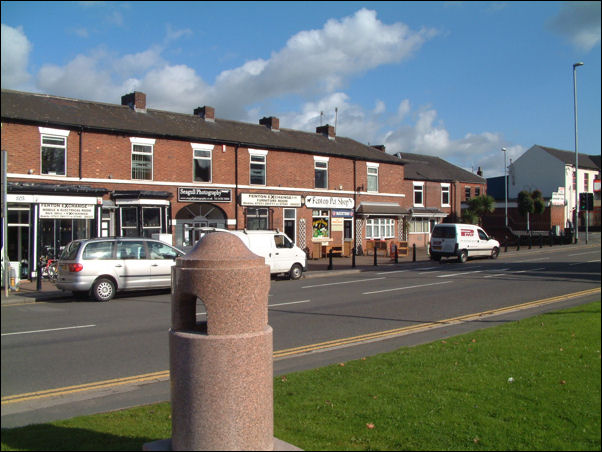 On the other side of City Road is the retained facade of one of the Baker pottery works.