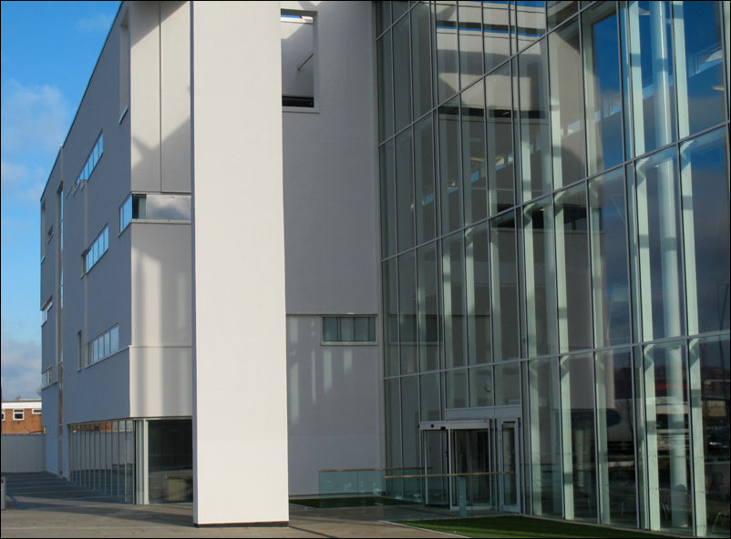 the entrance to the main reception 