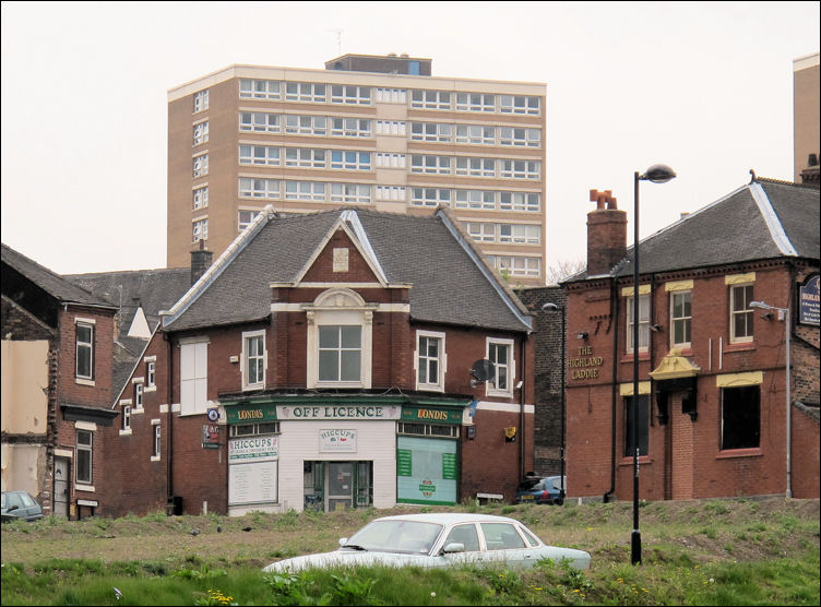 the old co-op and the Highland Laddie