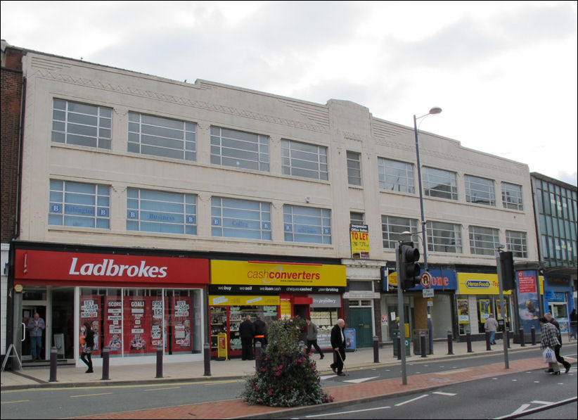 the 'Majestic Buildings' in Stoke - built in the art deco style 