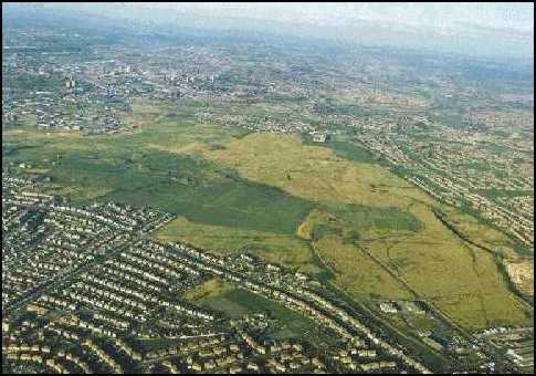 Arial picture of The Berryhill fields