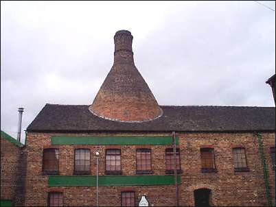 Kiln at Heron Cross Pottery range