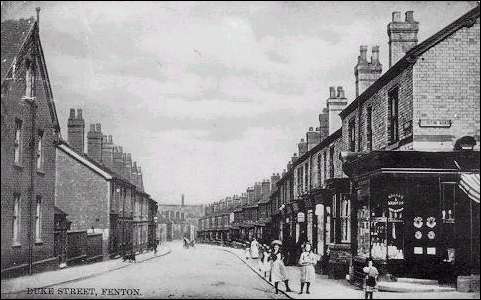 Duke Street, Fenton and a view of Heron Cross (1910)