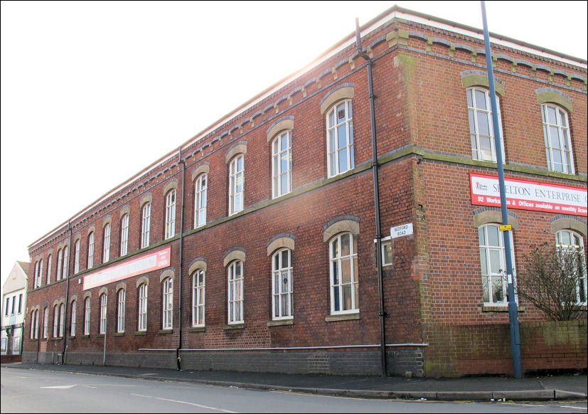 The frontage on Bedford Road is all that remains intact