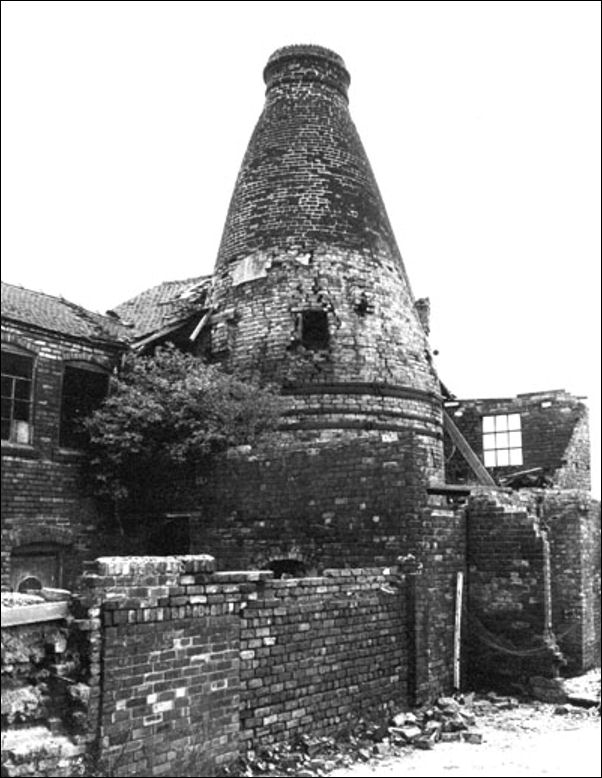 bottle kiln of the derelict Blue Bell Pottery