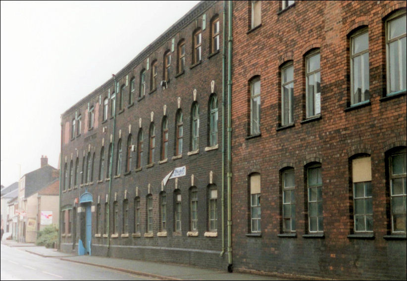 the Florence Works - the view down Uttoxeter Road looking towards Longton