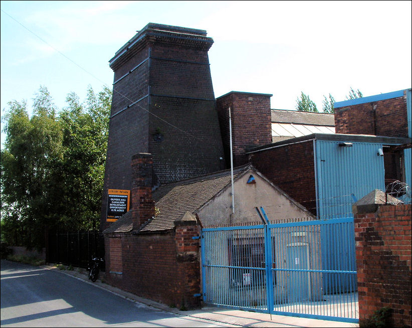 the Square calcining kiln alongside Newport Lane