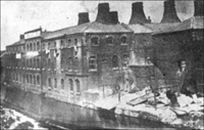 A. J Wilkinson's Royal Staffordshire Pottery on the bank of the Trent & Mersey Canal