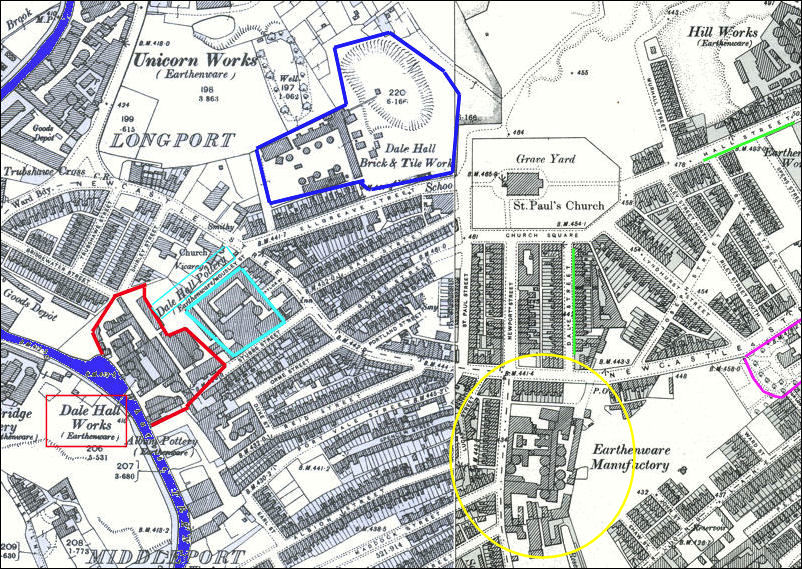 1898 OS map of the Dalehall area