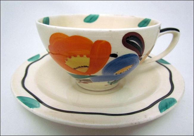 Susie Cooper hand decorated tea cop and saucer  