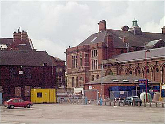 the last remains of the Unicorn Pottery on the corner of the car park on Butterfield Place