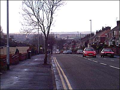 Looking down Moorland Road